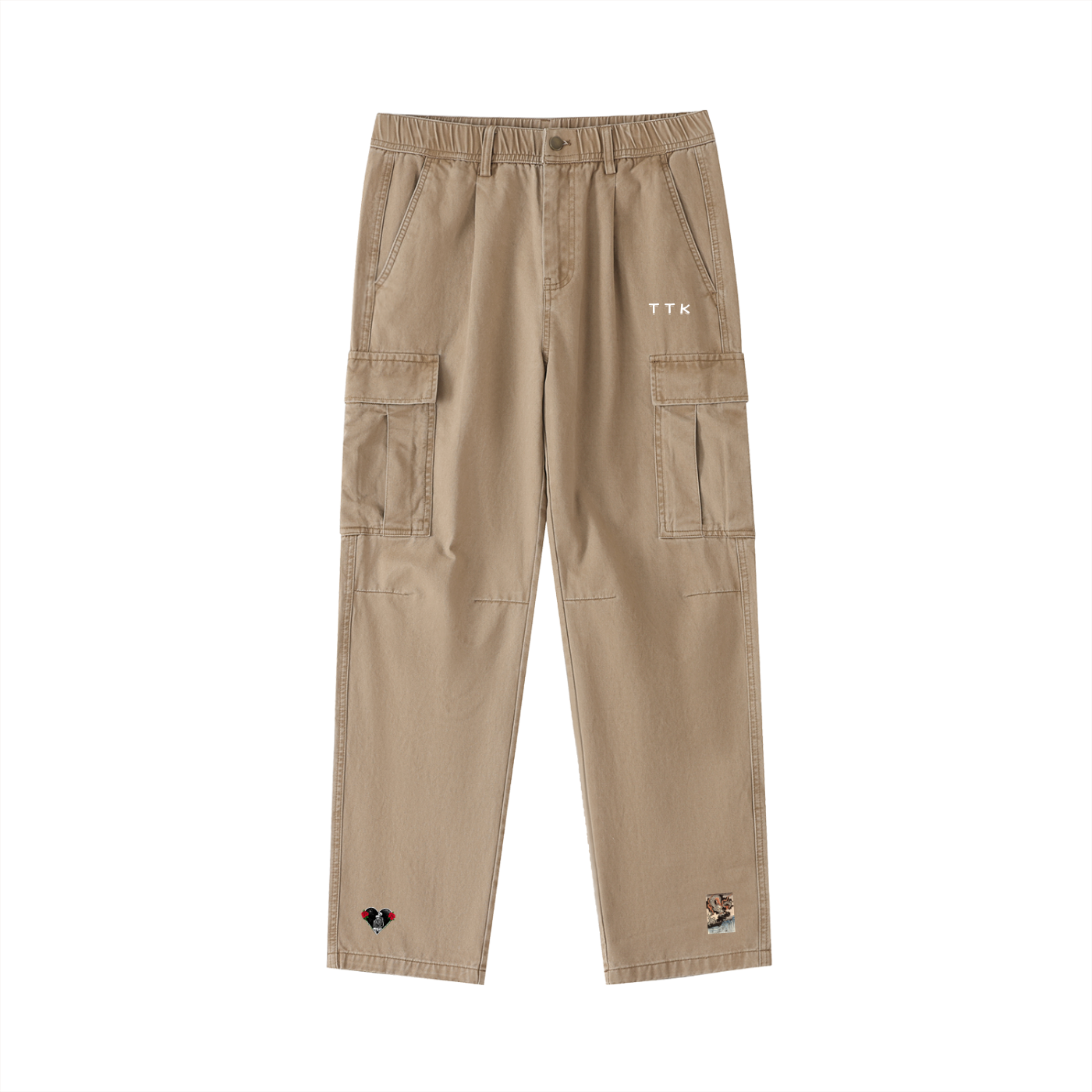 TTK Essentials Elastic-Waist Cargo Pants